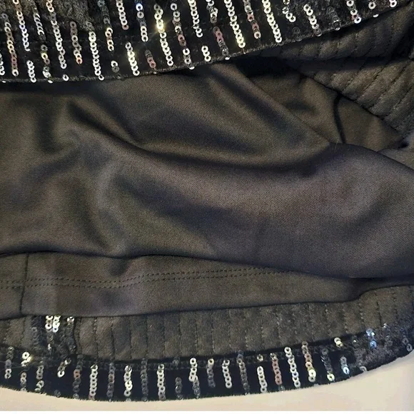 Julia Jordan Elegant Black Sequin 3/4 Sleeve Dress 6 - Picture 3 of 6